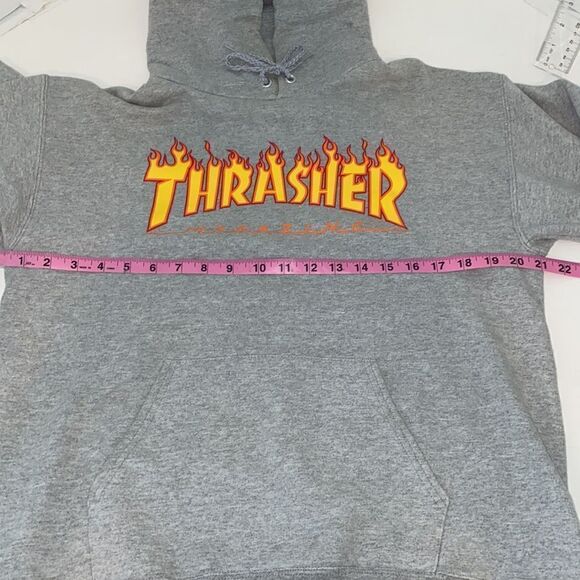 Thrasher Flame Pullover Hoodie Men's Size Small - Picture 6 of 14